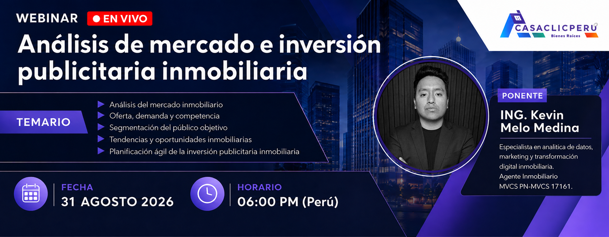Análisis de mercado e inversión publicitaria inmobiliaria
